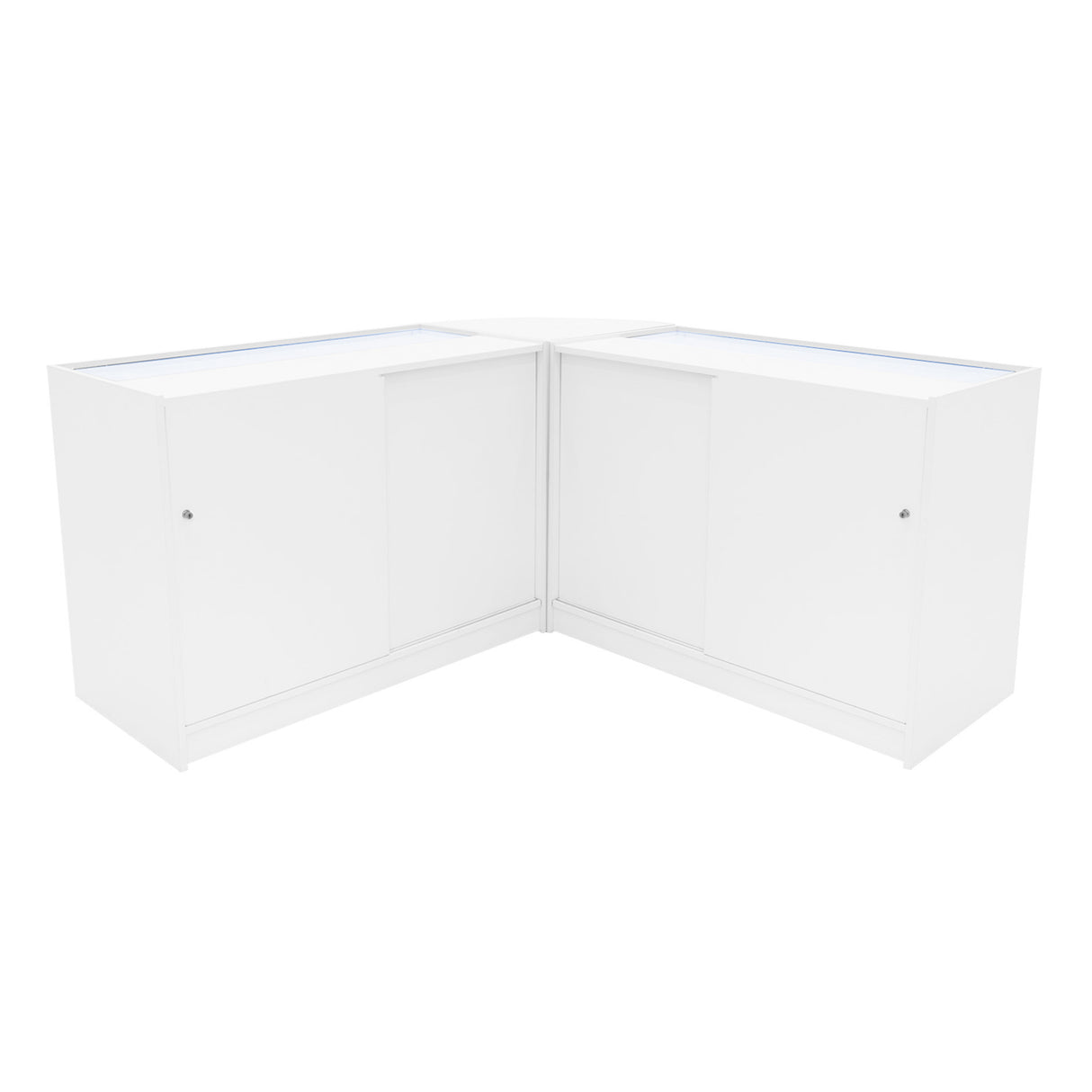 Set Banconi Iris con LED B1200 (x2) & Angolo CM60 – Bianco