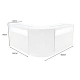Set Banconi Iris con LED B1200 (x2) & Angolo CM60 – Bianco