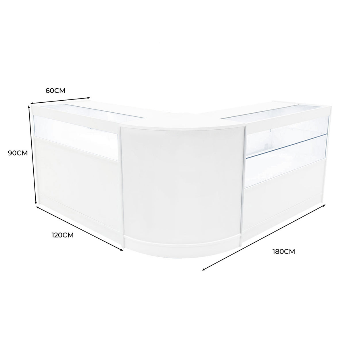 Set Banconi da Negozio Adonis LED B1200, C1200 e CM60 – Bianco