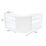 Set Bancone Hera LED con K1200 + C1200 + CM60 - Bianco