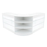 Set Bancone Negozio Apollo LED con 2x K1200 + Angolare LM60 - Bianco