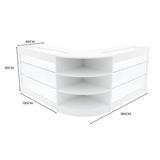 Set Bancone Negozio Apollo LED con 2x K1200 + Angolare LM60 - Bianco