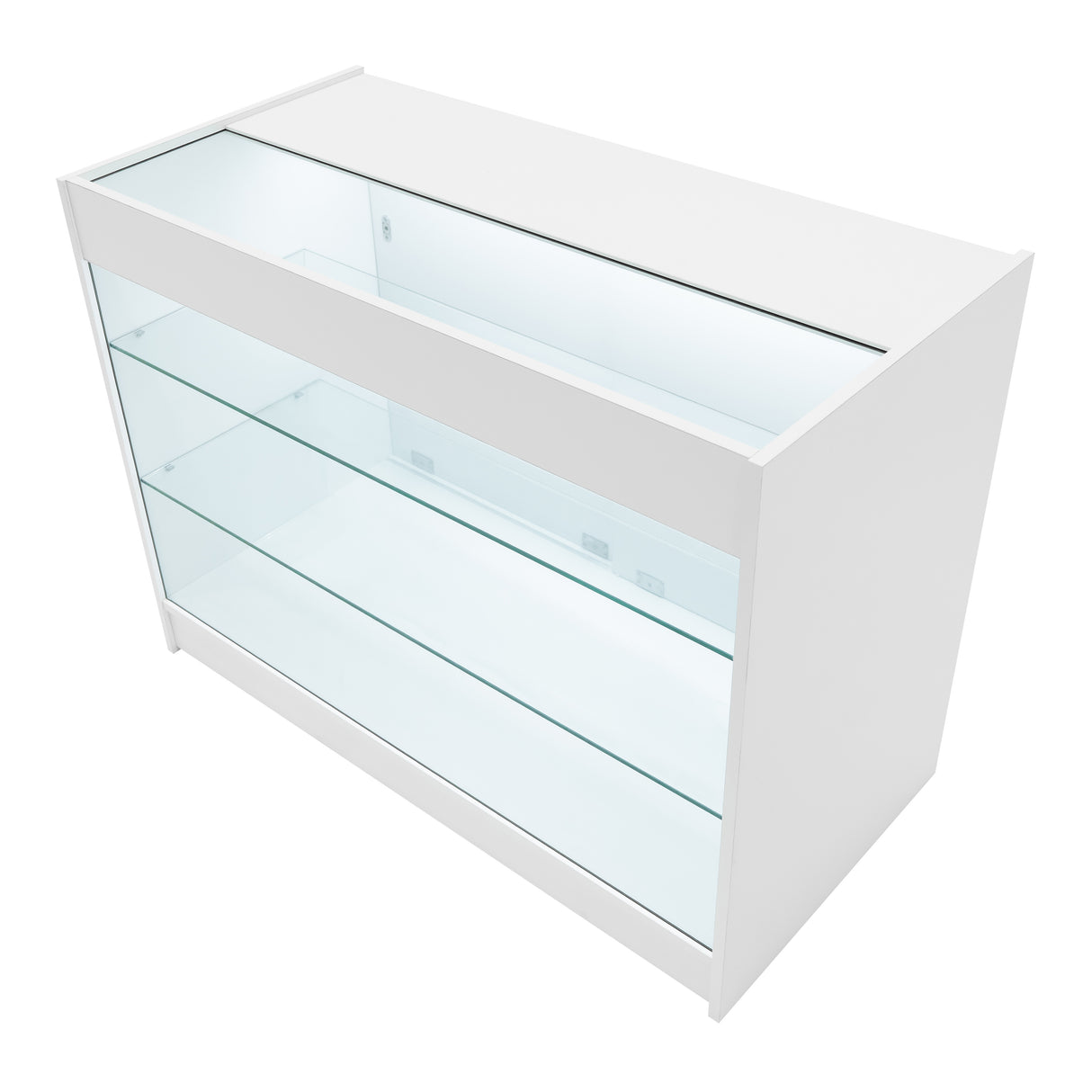 Set Bancone Negozio Apollo LED con 2x K1200 + Angolare LM60 - Bianco