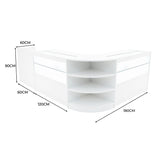 Set Banconi con Illuminazione LED Eclipse 2 x C1200, LM60 & TB60 - Bianco