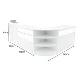 Set Banconi con Illuminazione LED Europa B1200, C1200, TB60 & LM60 - Bianco