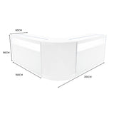 Set Banconi Iris con LED B1500 (x2) & Angolo CM60 – Bianco