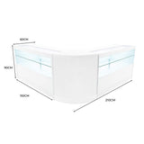Set Banconi Selene con Illuminazione LED – 2x C1500 + CM60 Angolare - Bianco