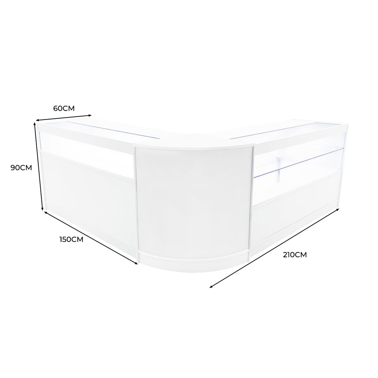 Set Banconi da Negozio Adonis LED B1500, C1500 e CM60 – Bianco