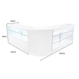 Set Bancone Hera LED con K1500 + C1500 + CM60 - Bianco