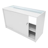 Set Bancone Negozio Apollo LED con 2x K1500 + Angolare LM60 - Bianco