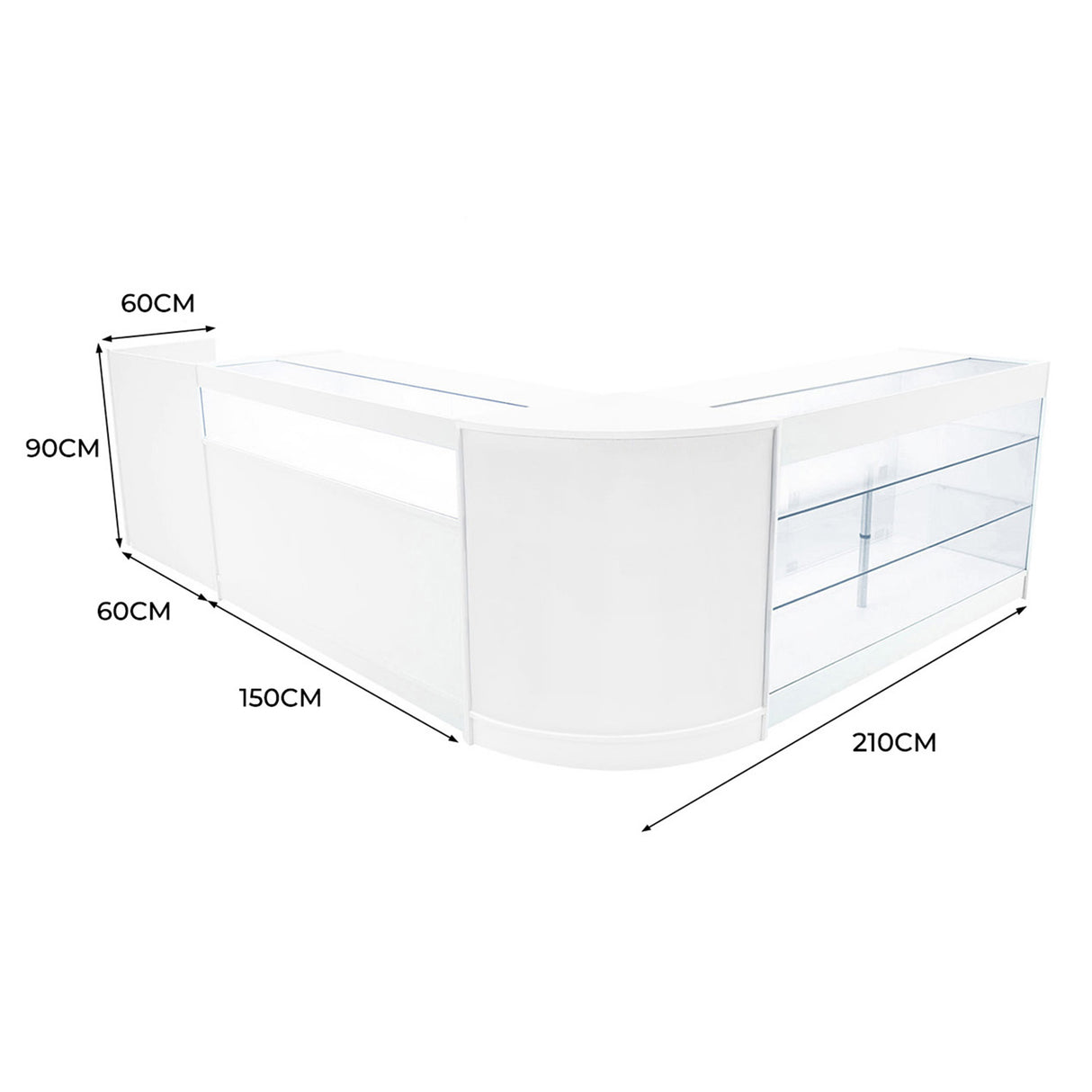 Set Banconi Negozio Polaris LED – K1500, B1500, TB60 e CM60 - Bianco