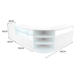 Set Banconi con Illuminazione LED Europa B1500, C1500, TB60 & LM60 - Bianco