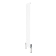 Radiatore piatto monocolonna bianco, 1600 x 280 mm, con finitura liscia e valvole integrate, ideale per spazi moderni