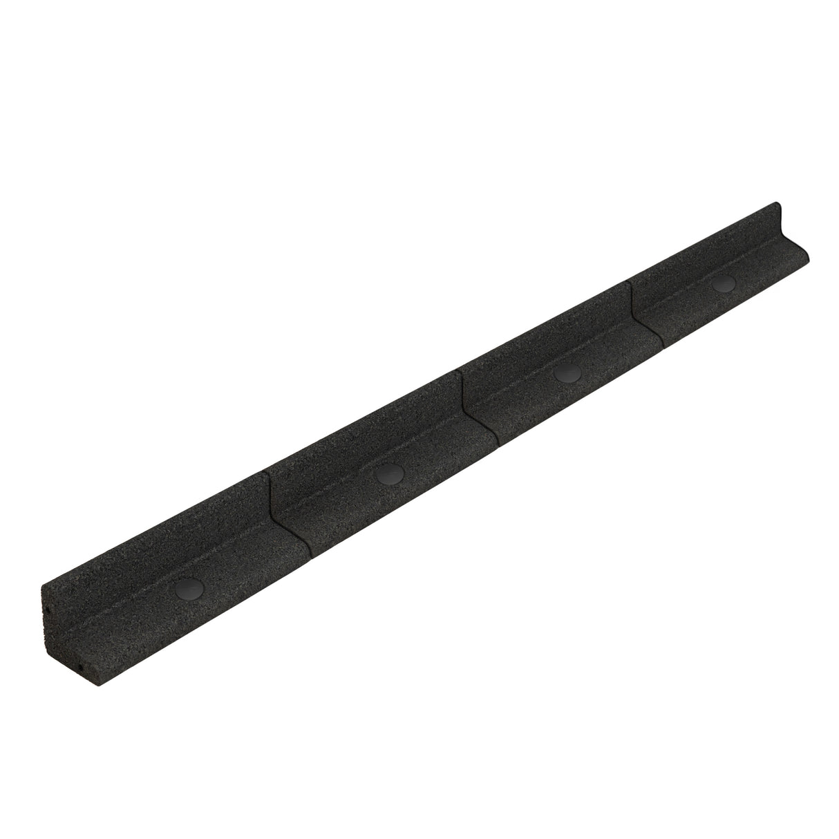 Bordura Flessibile da Giardino 4 x 1,2 m con Martello in Gomma - Nero