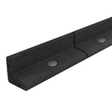 Bordura Flessibile da Giardino 4 x 1,2 m con Martello in Gomma - Nero