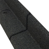 Bordura Flessibile da Giardino 30 x 1,2 m con Martello in Gomma - Nero