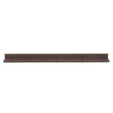 Bordura Flessibile da Giardino 46 x 1,2 m con Martello in Gomma - Marrone