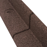 Bordura Flessibile da Giardino 16 x 1,2 m con Martello in Gomma - Marrone