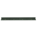 Pannello di supporto verde scuro in materiale resistente, con finitura liscia e dettagli circolari dorati, ideale per organizzare spazi