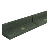 Bordura flessibile da giardino verde in materiale resistente, lunga 30 m e alta 1,2 m, con dettagli in metallo per fissaggio sicuro