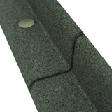 Vassoio in sughero verde scuro con finitura liscia e dettagli metallici, ideale per organizzare oggetti in modo elegante