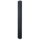 Radiatore tradizionale verticale a 4 colonne, 1800 x 200 mm, finitura antracite, design elegante e linee pulite per interni moderni