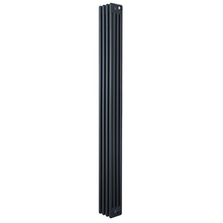 Radiatore tradizionale verticale a 4 colonne, 1800 x 200 mm, finitura antracite, design elegante e linee pulite per interni moderni