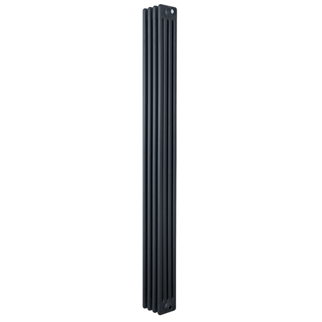 Radiatore tradizionale verticale a 4 colonne, 1800 x 200 mm, finitura antracite, design elegante e linee pulite per interni moderni