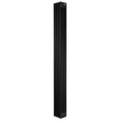 Radiatore tradizionale verticale a 4 colonne, 1800 x 200 mm, finitura nera opaca, design elegante e lineare, ideale per ambienti moderni