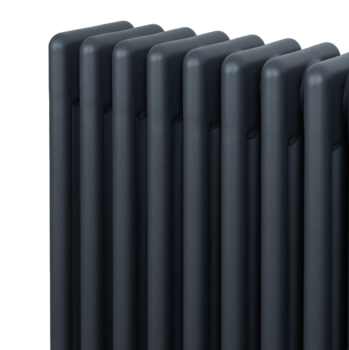 Radiatore tradizionale a 4 colonne verticale, 1800 x 290 mm, colore antracite, con finitura liscia e design elegante per riscaldamento efficace