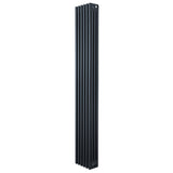 Radiatore tradizionale verticale a 4 colonne, finitura antracite, dimensioni 1800 x 290 mm, design elegante e moderno