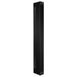 Radiatore tradizionale verticale a 4 colonne, 1800 x 290 mm, finitura nera opaca, design elegante e lineare, ideale per riscaldamento moderno