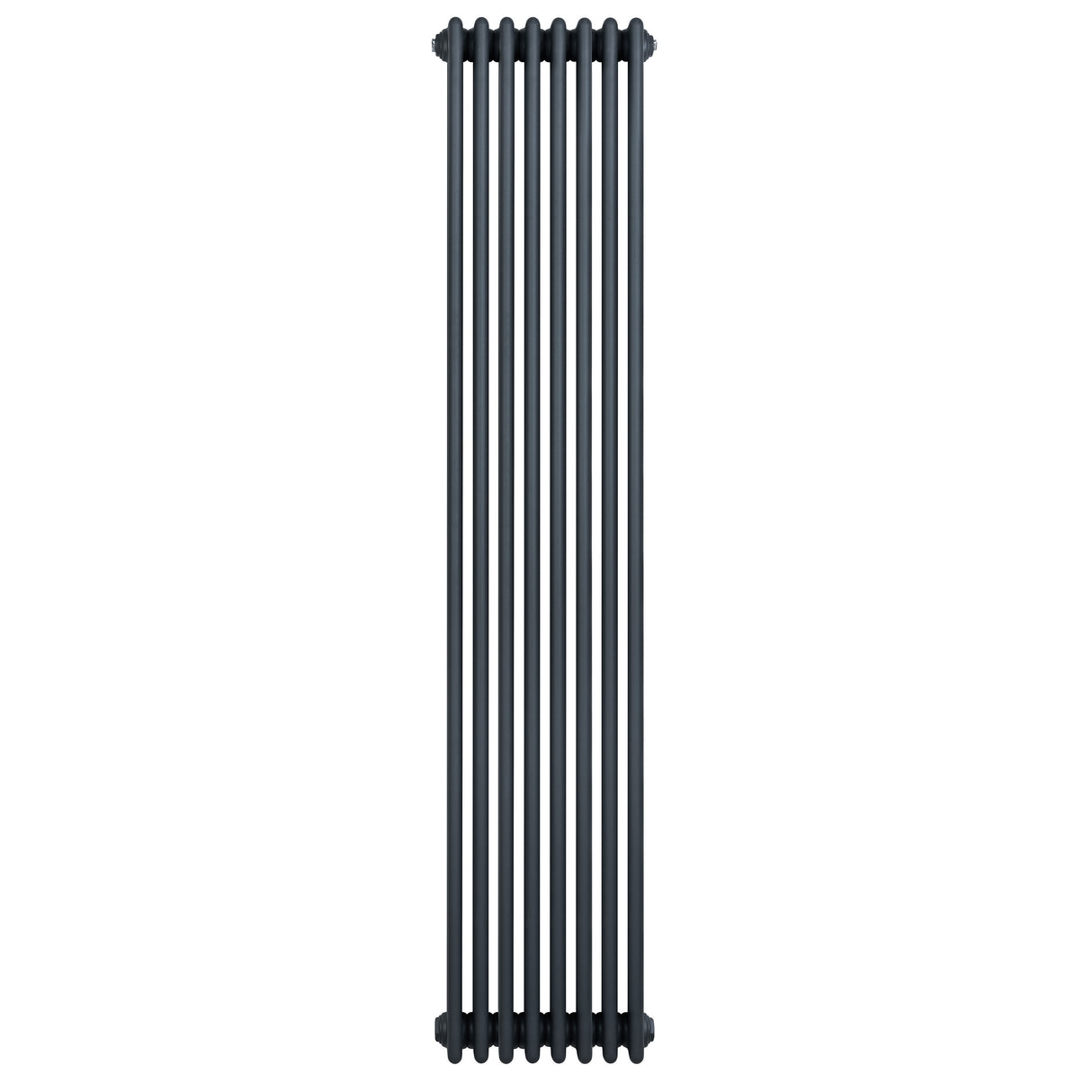 Radiatore tradizionale verticale a 4 colonne, 1800 x 380 mm, finitura antracite, design elegante e linee pulite per riscaldamento efficace