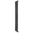 Radiatore piatto a colonna singola verticale 1600 x 280 mm in antracite, con finitura liscia e linee moderne ed eleganti
