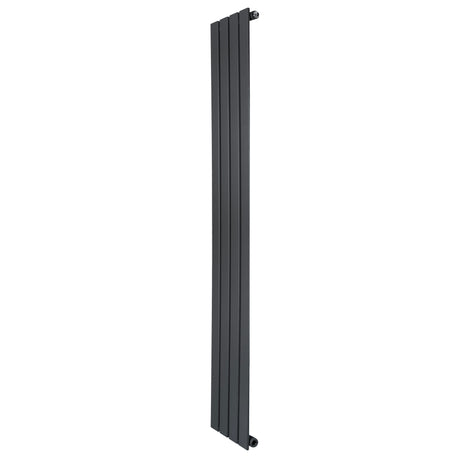 Radiatore piatto a colonna singola verticale 1600 x 280 mm in antracite, con finitura liscia e linee moderne ed eleganti