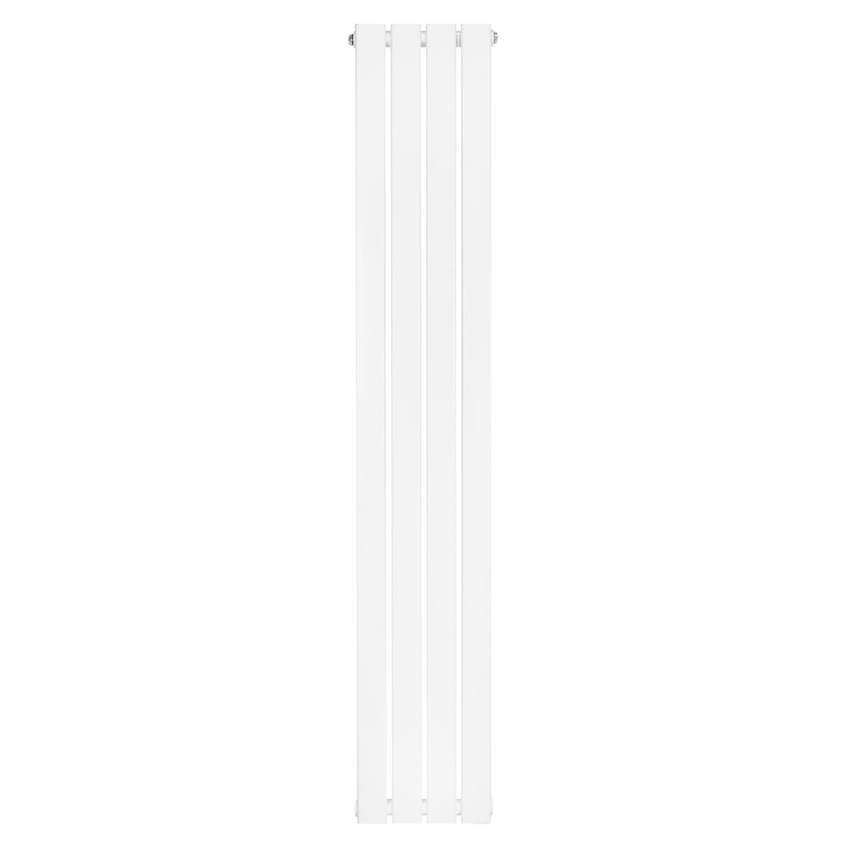 Radiatore verticale a colonna singola, 1600 x 280 mm, finitura bianca liscia e moderna, ideale per riscaldare spazi ristretti