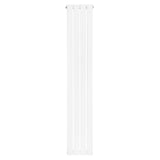 Radiatore verticale a colonna singola, 1600 x 280 mm, finitura bianca liscia e moderna, ideale per riscaldare spazi ristretti