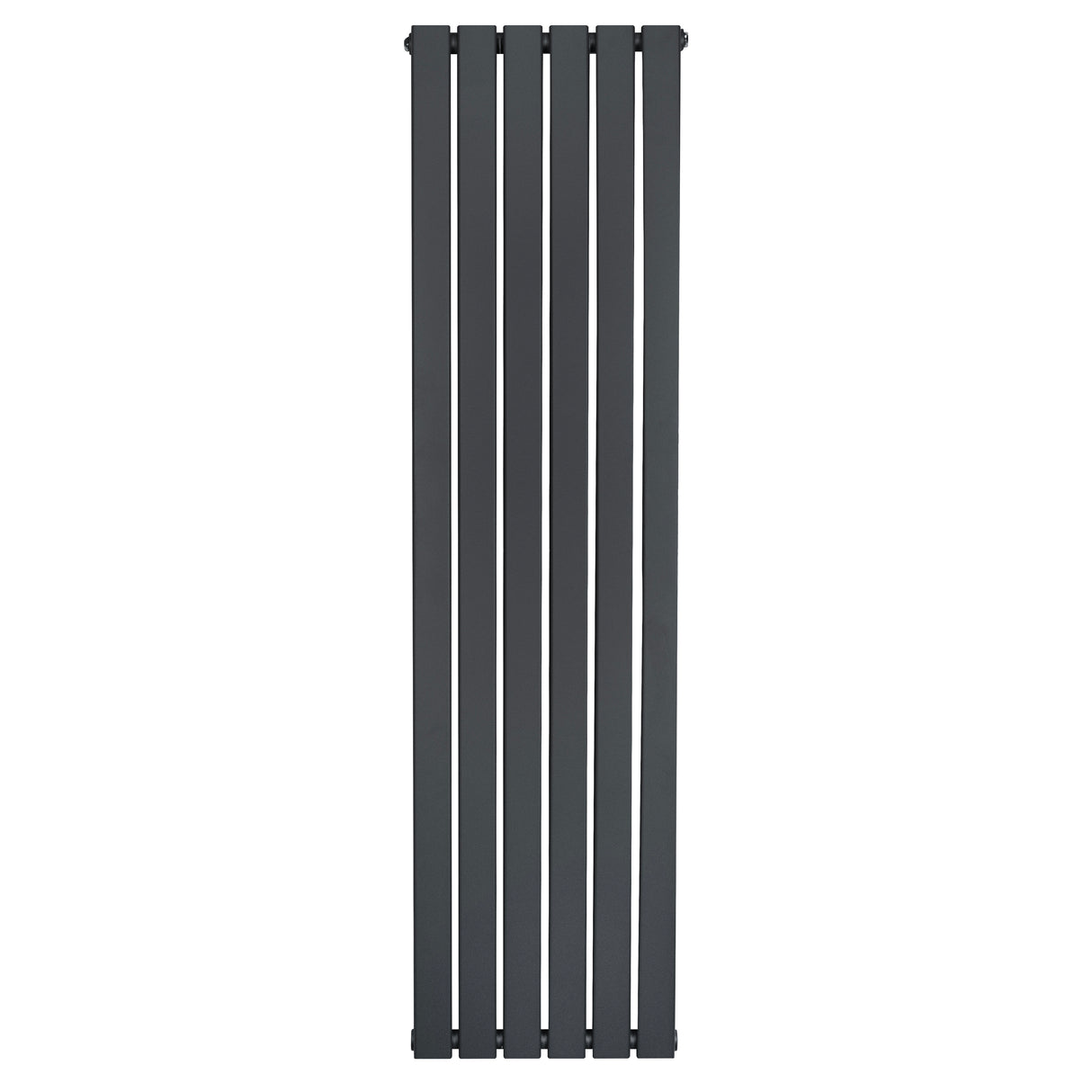 Radiatore piatto a colonna singola verticale 1600 x 420 mm in antracite, con finitura liscia e linee moderne, ideale per spazi eleganti