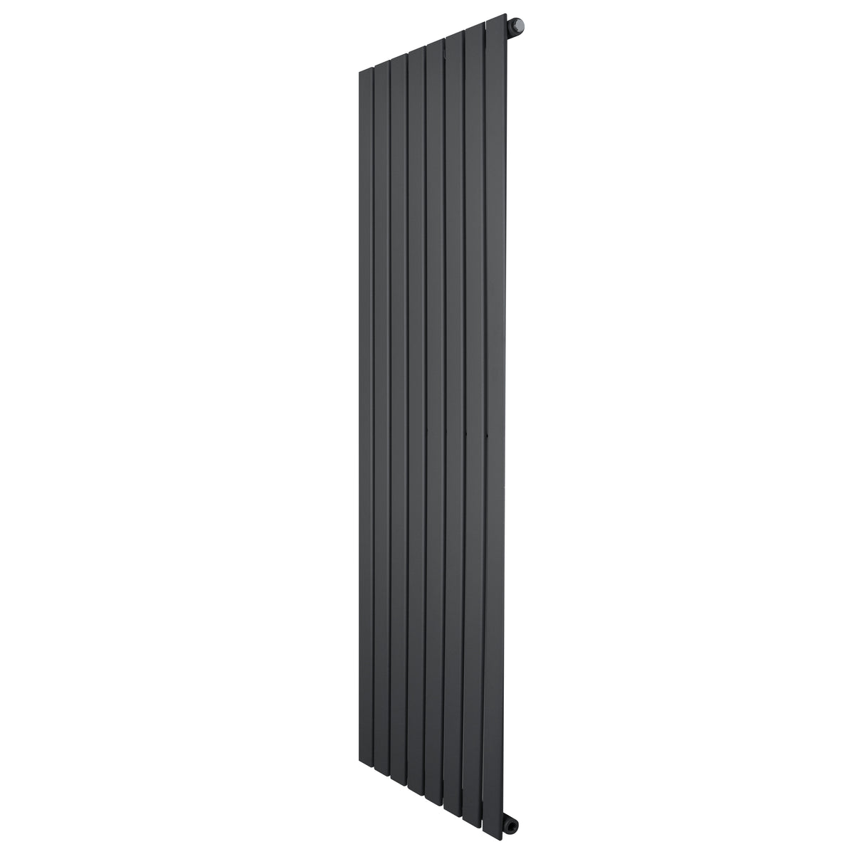 Radiatore piatto a colonna singola verticale 1600 x 560 mm, finitura antracite, design elegante con linee sottili e superficie liscia