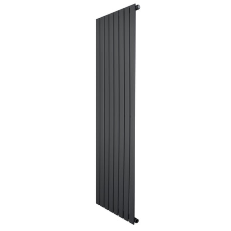 Radiatore piatto a colonna singola verticale 1600 x 560 mm, finitura antracite, design elegante con linee sottili e superficie liscia