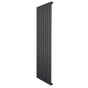 Radiatore piatto a colonna singola verticale 1600 x 560 mm, finitura antracite, design elegante con linee sottili e superficie liscia