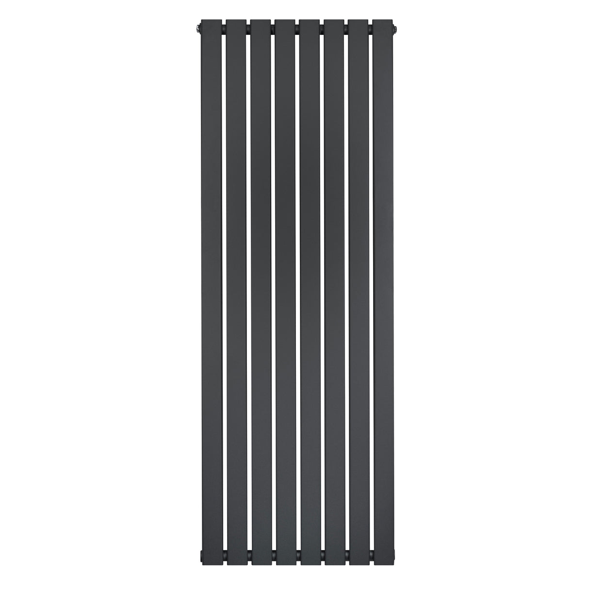 Radiatore piatto a colonna singola verticale 1600 x 560 mm in antracite, con design elegante e finitura liscia, ideale per spazi moderni
