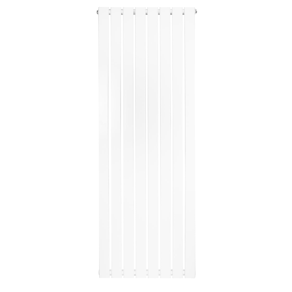 Radiatore piatto a colonna singola verticale, 1600 x 560 mm, finitura bianca liscia e lineare, ideale per riscaldamento moderno