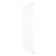 Radiatore verticale a colonna singola, 1600 x 700 mm, finitura bianca lucida, design moderno e lineare, ideale per riscaldamento elegante