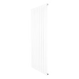 Radiatore verticale a colonna singola, 1600 x 700 mm, finitura bianca lucida, design moderno e lineare, ideale per riscaldamento elegante