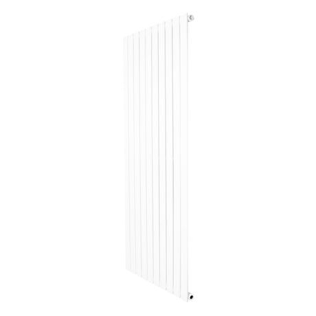 Radiatore verticale a colonna singola, 1600 x 700 mm, finitura bianca lucida, design moderno e lineare, ideale per riscaldamento elegante