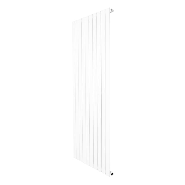 Radiatore verticale a colonna singola, 1600 x 700 mm, finitura bianca lucida, design moderno e lineare, ideale per riscaldamento elegante