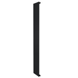 Radiatore verticale a colonna singola, 1800 x 280 mm, finitura nera opaca, design moderno e lineare, ideale per spazi contemporanei