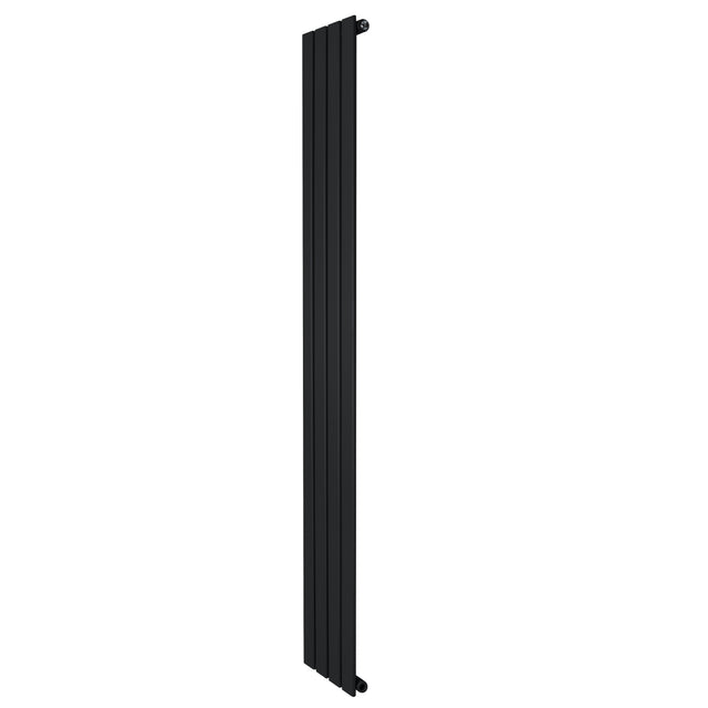 Radiatore verticale a colonna singola, 1800 x 280 mm, finitura nera opaca, design moderno e lineare, ideale per spazi contemporanei
