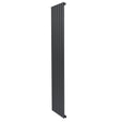 Radiatore piatto a colonna verticale 1800 x 420 mm in antracite, con finitura liscia e design moderno, ideale per spazi eleganti